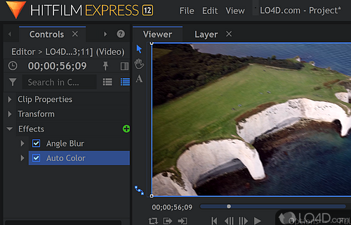 Free video tutorials - Screenshot of HitFilm Express