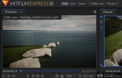 Revolutionary new visual effects and video editing software that offers you almost endless possibilities when it comes to movies - Screenshot of HitFilm Express