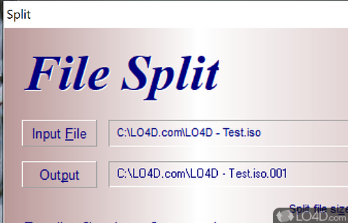 Split and rejoin files with ease - Screenshot of HJSplit