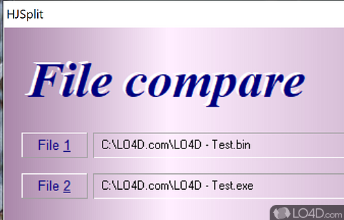 File splitters and joiners are used to break apart large-sized files into smaller segments - Screenshot of HJSplit