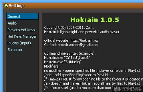Portability advantage - Screenshot of Hokrain