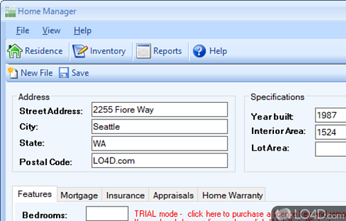 Make your home inventory database - Screenshot of Home Manager
