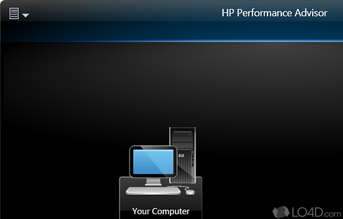 User interface - Screenshot of HP Performance Advisor