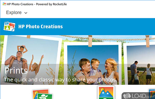 HP Photo Creations Screenshot