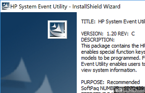 Hp system event utility что это