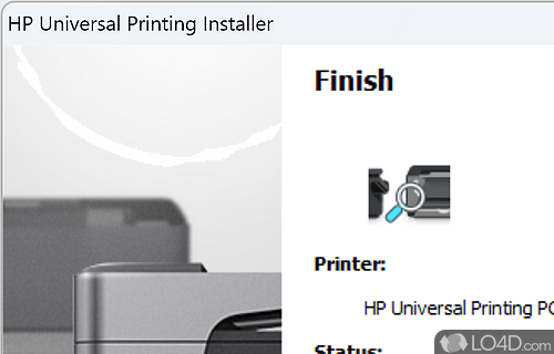 HP Universal Print Driver Screenshot