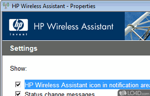 HP Wireless Assistant Screenshot