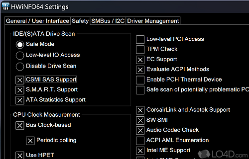 Powerful system information utility designed especially for detection of hardware - Screenshot of HWiNFO32
