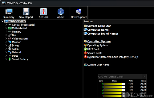 HWiNFO64 Screenshot