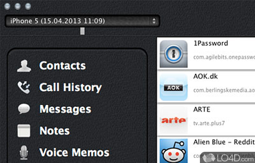 iBackup Viewer Screenshot