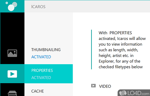Icaros - Screenshot of Icaros Shell Extensions