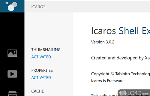 Icaros Shell Extensions Portable screenshot