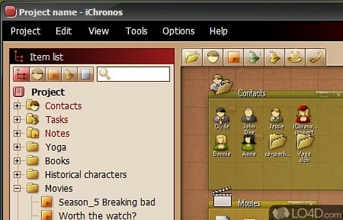 iChronos organizer Screenshot
