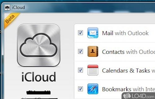 Screenshot of iCloud Control Panel - Managing app that comes packed with standard settings for iCloud files