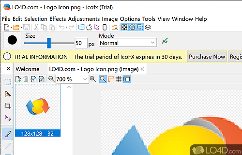 Can edit and make beautiful icons - Screenshot of IcoFX