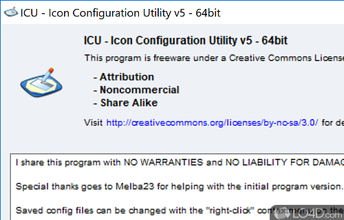 Icon Configuration Utility Screenshot