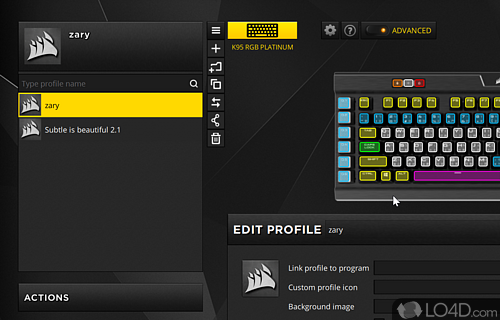 Screenshot of iCUE - Corsair Utility Engine - Control the lighting, mappings and behavior of Corsair mice, keyboards, headsets and other peripherals