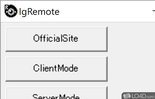 No installation required - Screenshot of IgRemote