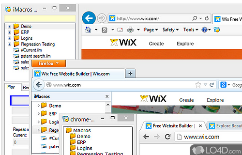 iMacros Web Automation and Web Testing Screenshot