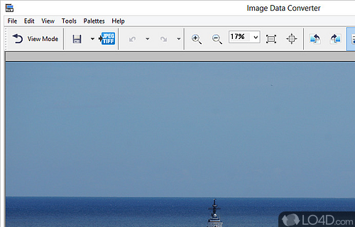Screenshot of Image Data Converter - User interface