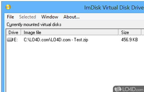Mount different ISO images as hard drives - Screenshot of ImDisk