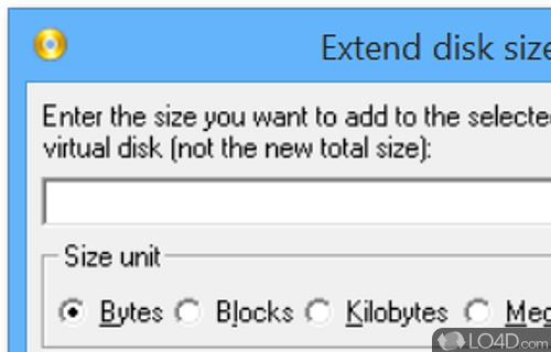 User interface - Screenshot of ImDisk