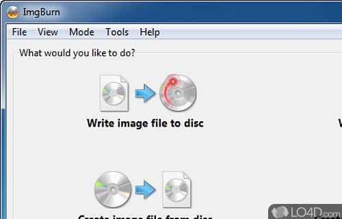 ImgBurn CD Burning Software Screenshot
