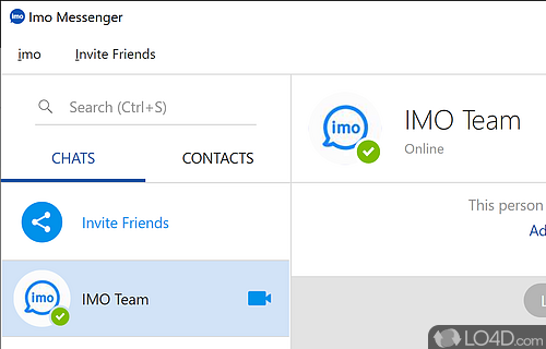Chat with loved ones using PC, as well as Android - Screenshot of Imo Messenger