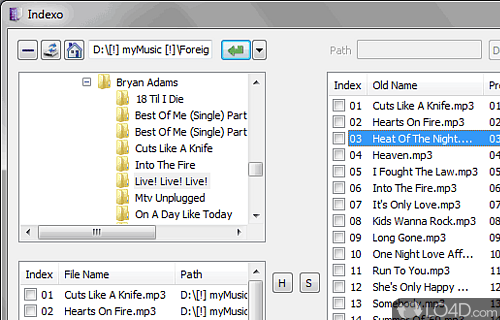 Screenshot of Indexo - Modify file or folder names to add an index number or letter and other renaming rules