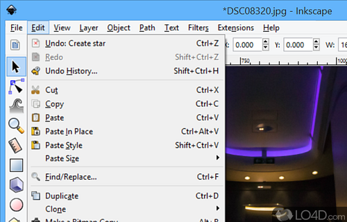 Create and edit vectors - Screenshot of Inkscape