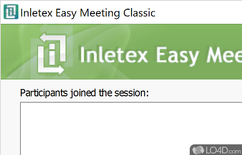 User interface - Screenshot of Inletex Easy Meeting Classic