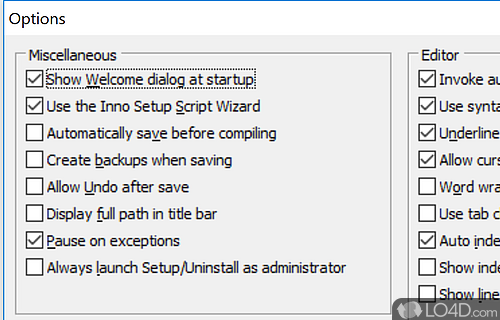 Tool that helps you to create windows installers - Screenshot of Inno Setup