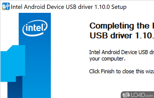 Driver package - Screenshot of Intel Android device USB driver