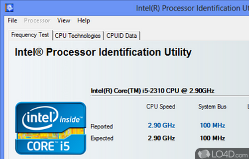 intel processor identification utility old version