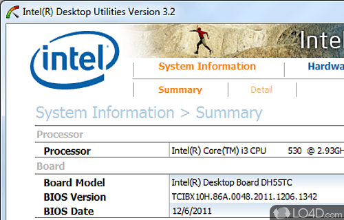 Intel Desktop Utilities Screenshot