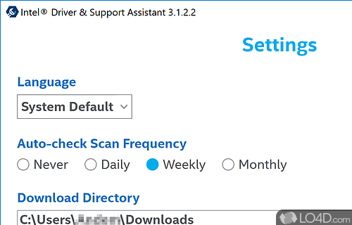 Allows you to update the Intel drivers in 3 easy steps - Screenshot of Intel Driver & Support Assistant