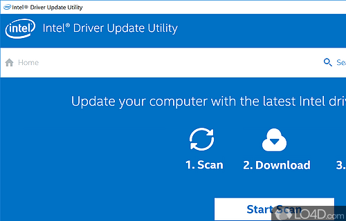 User interface - Screenshot of Intel Driver Update Utility