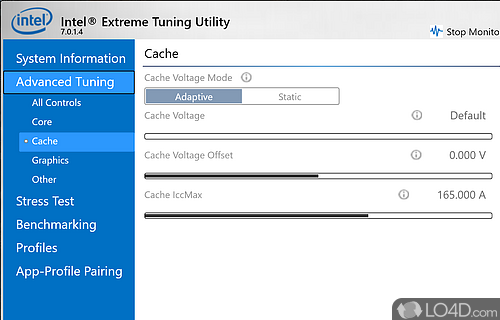 Tool for overclock - Screenshot of Intel Extreme Tuning Utility