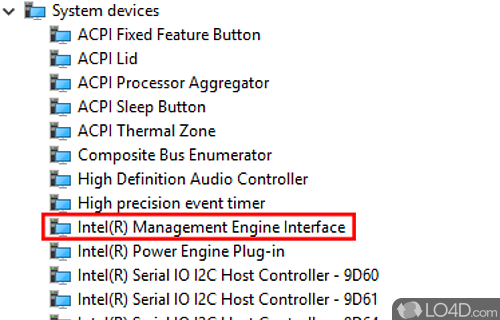 Screenshot of Intel HID Event Filter - User interface