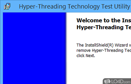 Screenshot of Intel Hyper-Threading Test Utility - Test systems for hardware and software elements necessary to meet the Hyper-Threading