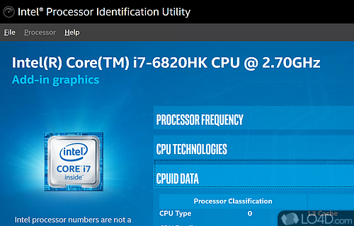 Cyberruimte Mart elektrode Intel Processor Identification Utility - Download