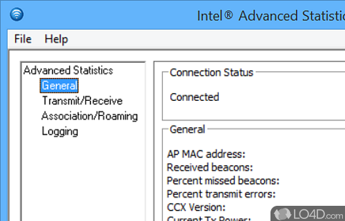 Intel PRO/10GbE adapters and integrated network connections - Screenshot of Intel PROSet/Wireless WiFi Software