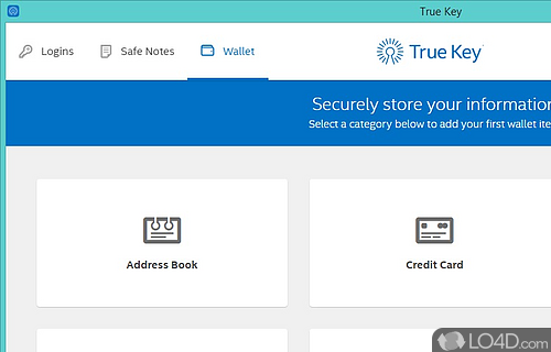 Intel Security True Key Screenshot