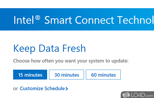 Intel Smart Connect Technology Screenshot