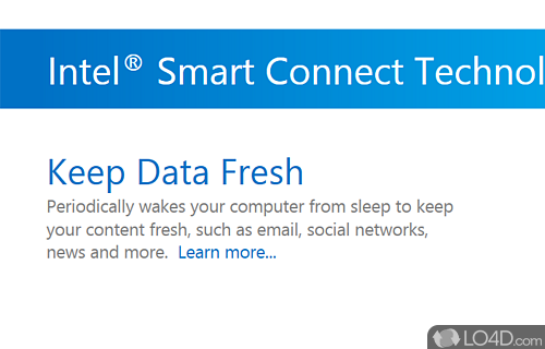 Intel Smart Connect Technology Screenshot