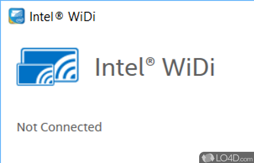 Share laptop content with a wireless connection on TV - Screenshot of Intel WiDi