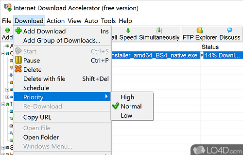 Firefox - Screenshot of Internet Download Accelerator