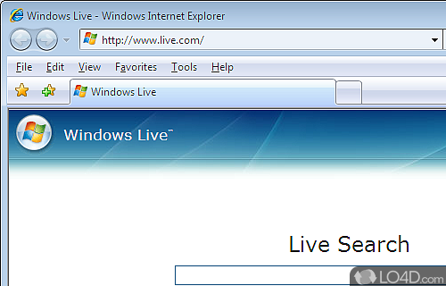 Screenshot of Internet Explorer 7.0 - User interface