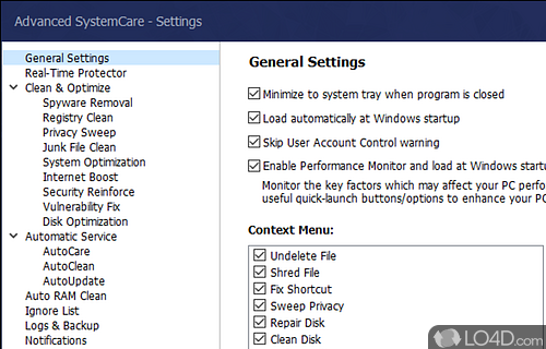 Default Program - Screenshot of Advanced SystemCare