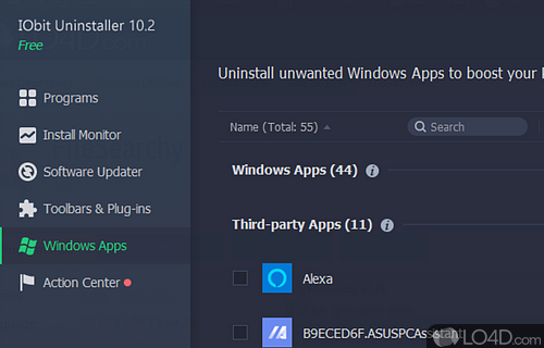 By - Screenshot of IObit Uninstaller